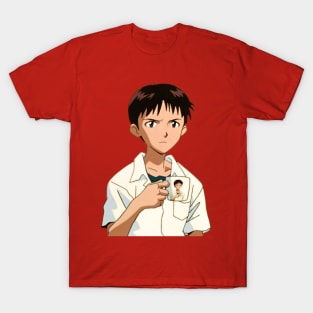 Shinji in a cup in a Shinji in a cup in a Shinji in a cup in a Shinji in a cup T-Shirt